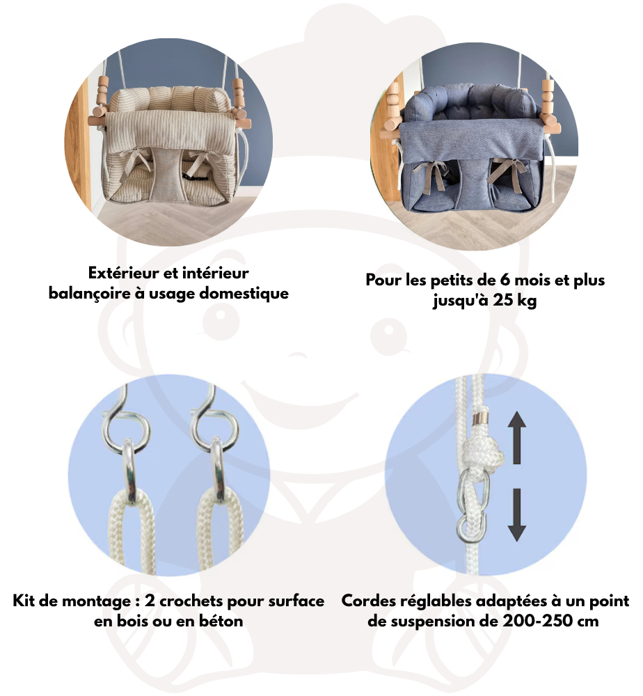 Royal Balançoire Artisanale pour Bébé